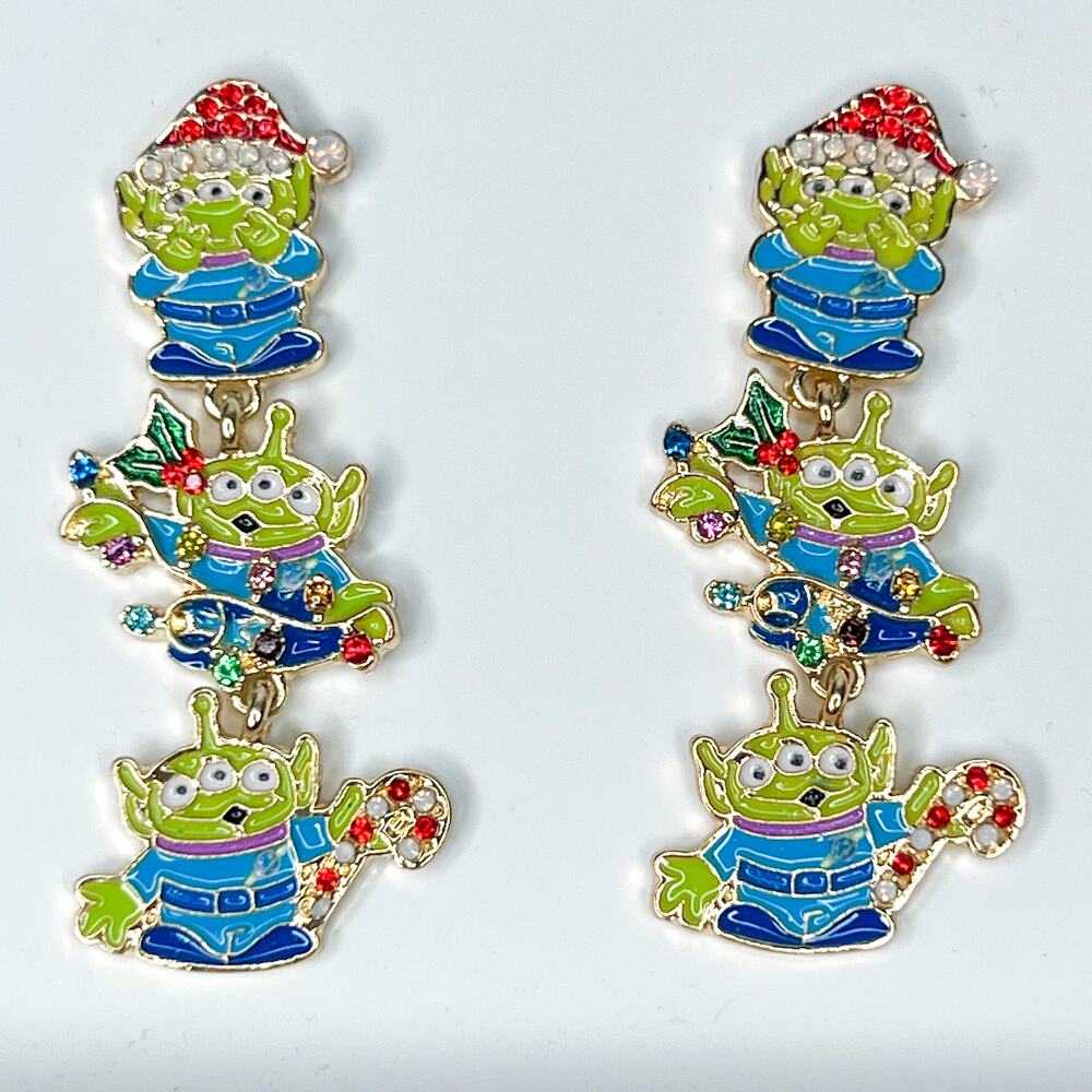 Pixar x Baublebar Toy Story Alien Christmas Earrings